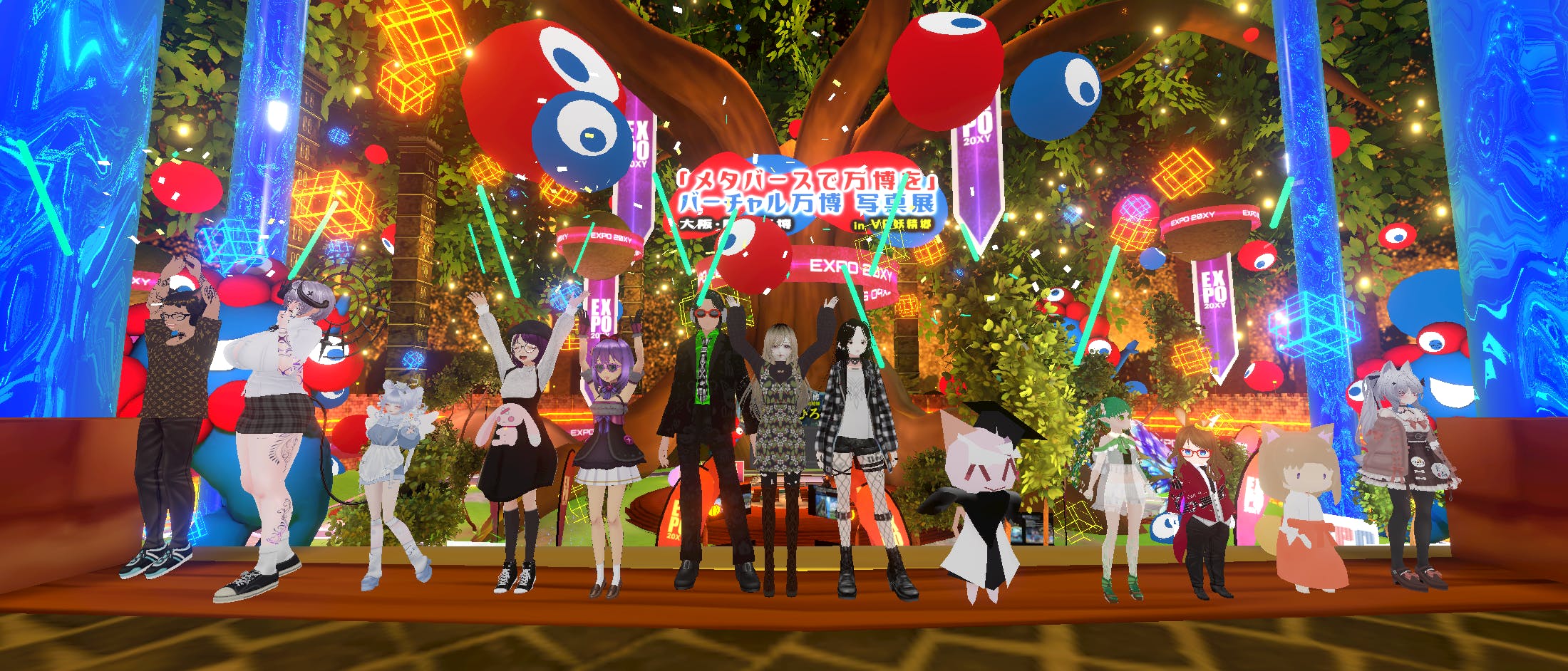 メタバースで万博を」バーチャル万博 写真展 in VR妖精郷｜メタバース