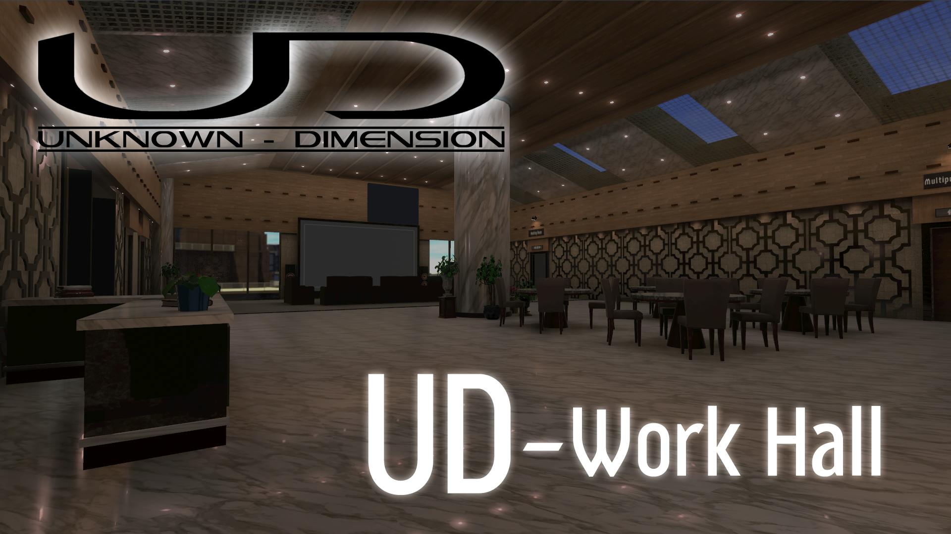 UD - Work Hall～多目的ホール | メタバースプラットフォーム cluster（クラスター）
