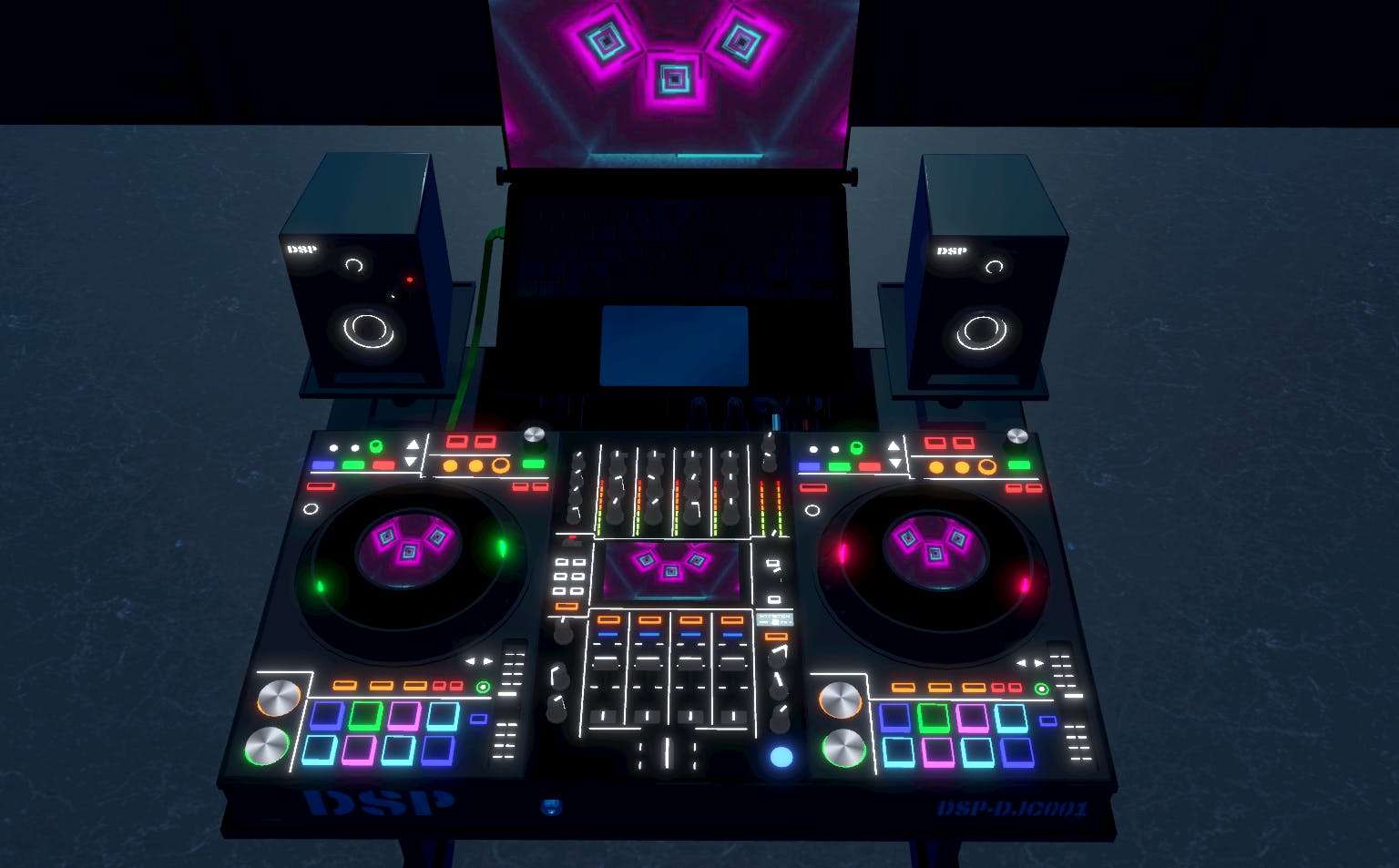 デジタルDJブースセット / ダースポック少佐｜メタバース